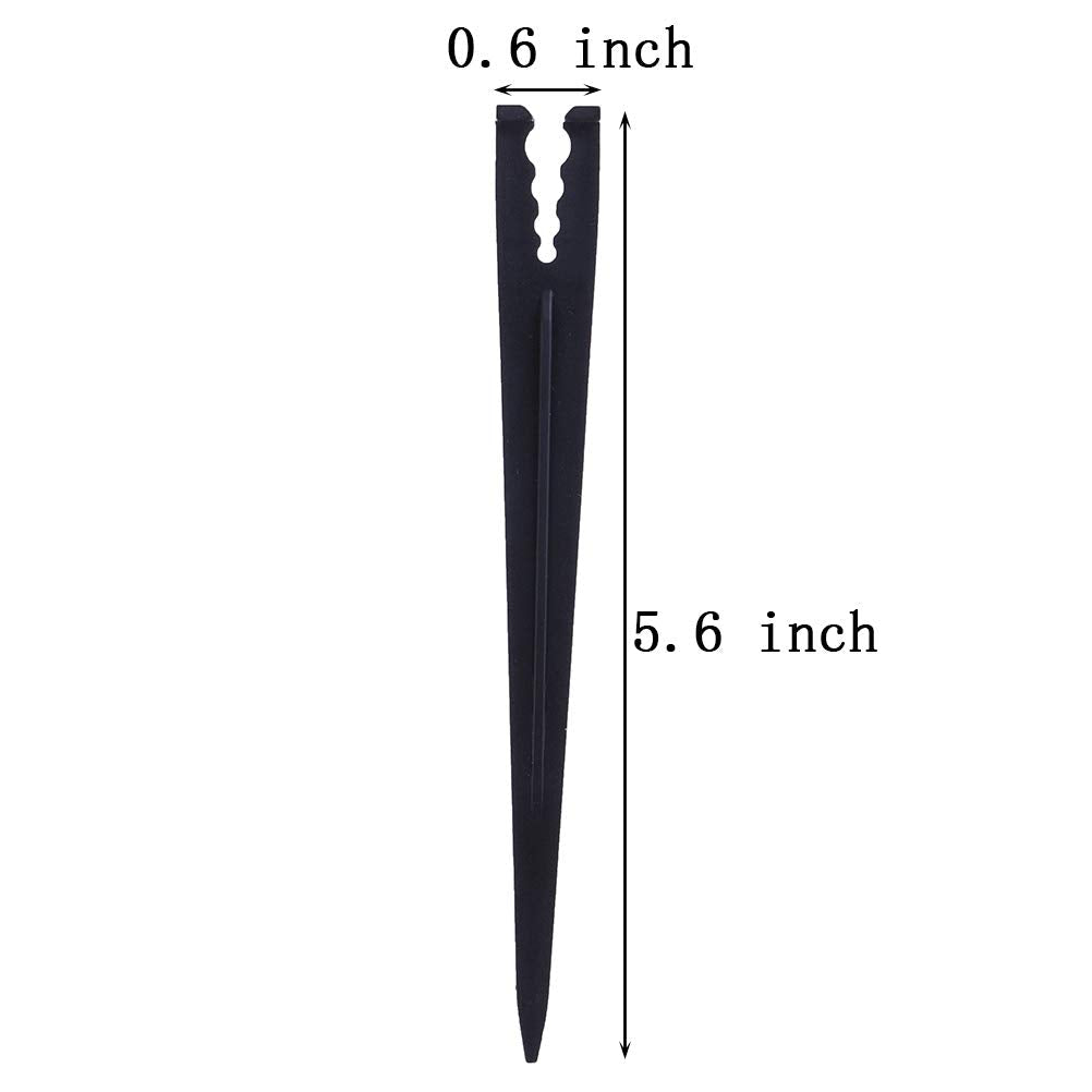 200 Pcs Plastic Irrigation Drip Support Stakes for 1/4-Inch Tubing Hose 4/7 or 3/5 Irrigation Hose Holder&Emitters/Drip Irrigation Kits/Garden Tools for Vegetable Gardens Flower Beds Herbs Garden