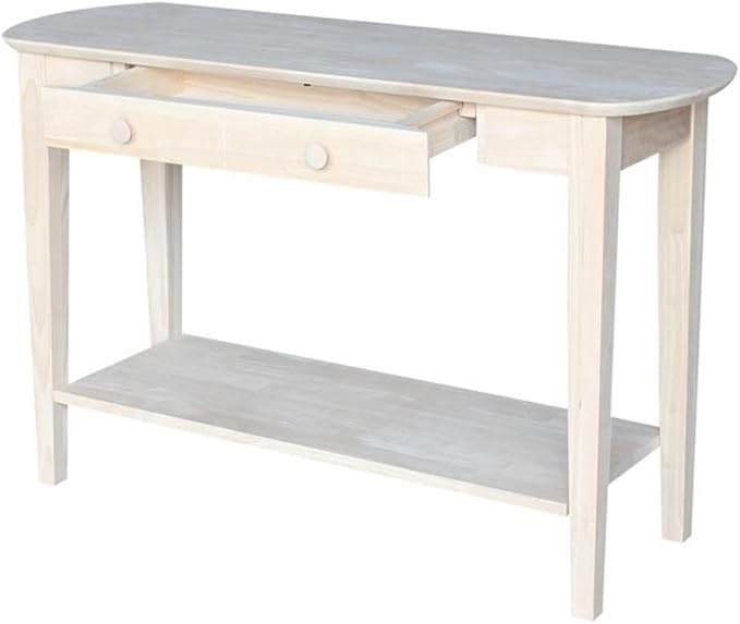 International Concepts Phillips Oval Sofa Table, Unfinished