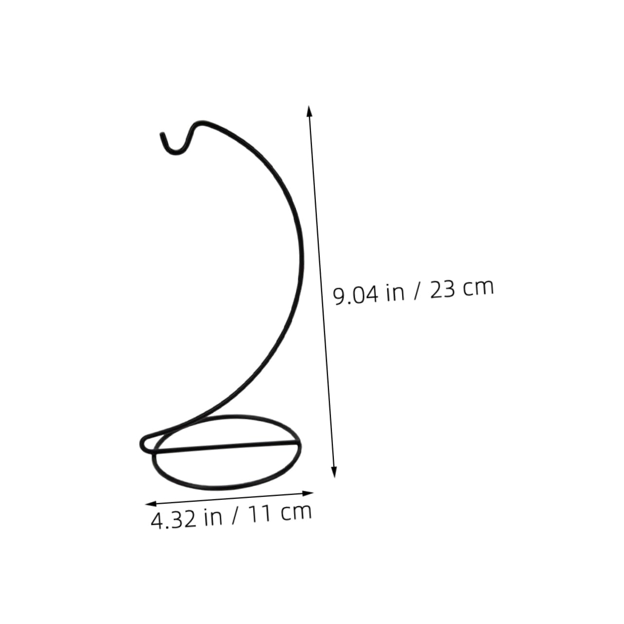 GLEAVI 3pcs Metal Hanging Hook Display Stand for Glass Terrarium Indoor Ornament Holder Adjustable Iron Hanger for Desktop Decor Suitable for Plants and Craft Shows