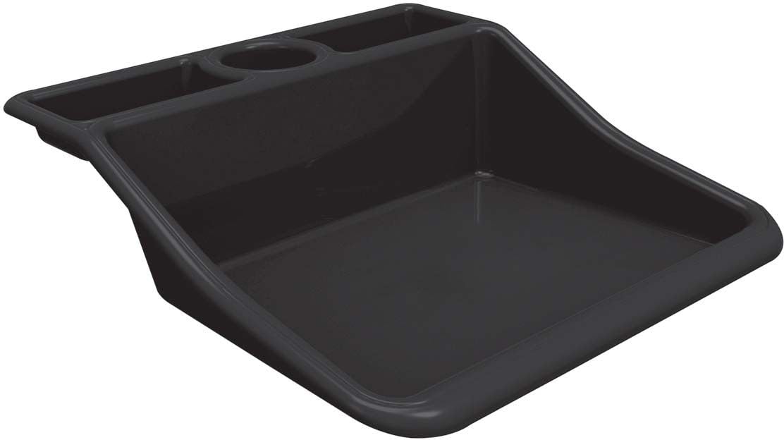 Garden Compact Tidy Tray – Black, 19" L x 19.5" W x 6" H – Sturdy One-Piece Potting Tray, Indoor/Outdoor Gardening, Recycled Plastic, Lightweight, Versatile Use