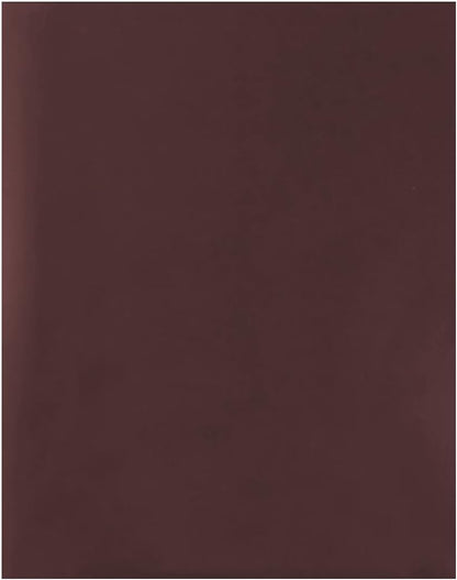 JAM PAPER Custom Printed Semi-Gloss Folders with Round Corner Pockets - Personalized Logo & Text - 12pt C1S - Brown - 100/Pack