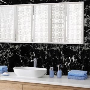 Arthome Black Marble Contact Paper, Peel and Stick Black Paper, Self Adhesive