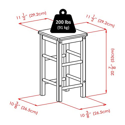 Winsome Suzanne Space Saver Set, for Kitchen, 33", Coffee