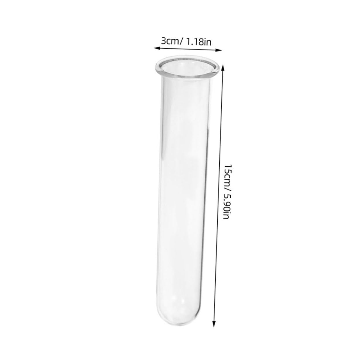 Ciieeo 6pcs Glass Test Tube Vase for Air Plant Terrarium Propagation Jars for Plants Glass Tube Vase Elegant Design for Home Office