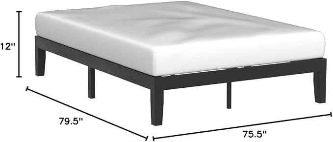 Mellow Naturalista Classic 12 Inch Solid Wood Platform Bed