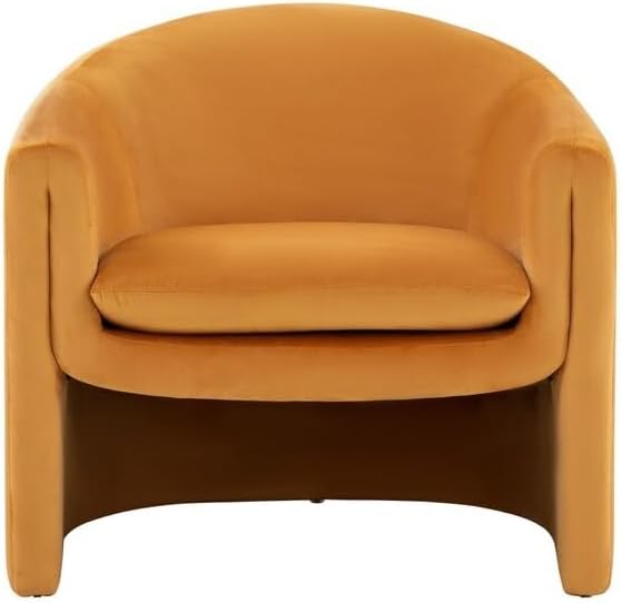 SAFAVIEH Couture Collection Laylette Pumpkin Velvet Accent Chair