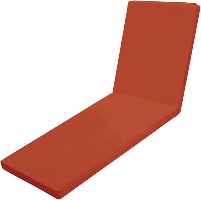 Outdoor Chaise Lounge Cushions for Patio, Waterproof Replacement Seat Cushions