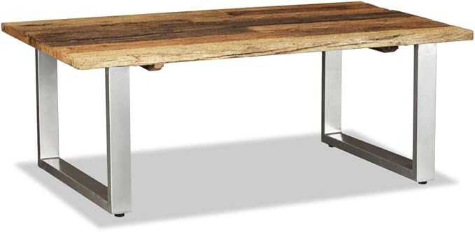 Coffee Table Solid Reclaimed Wood 39.4"x23.6"x15", Side Table, Center Table