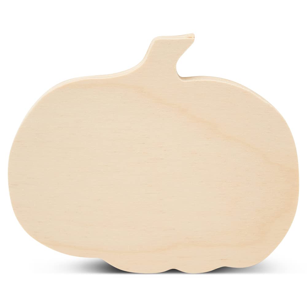 Chunky Pumpkin Ornament 4 x 4-3/4-inch, Pack of 10 Small Pumpkins for Crafts, Tiered Tray, & Halloween Fall Decor, by Woodpeckers