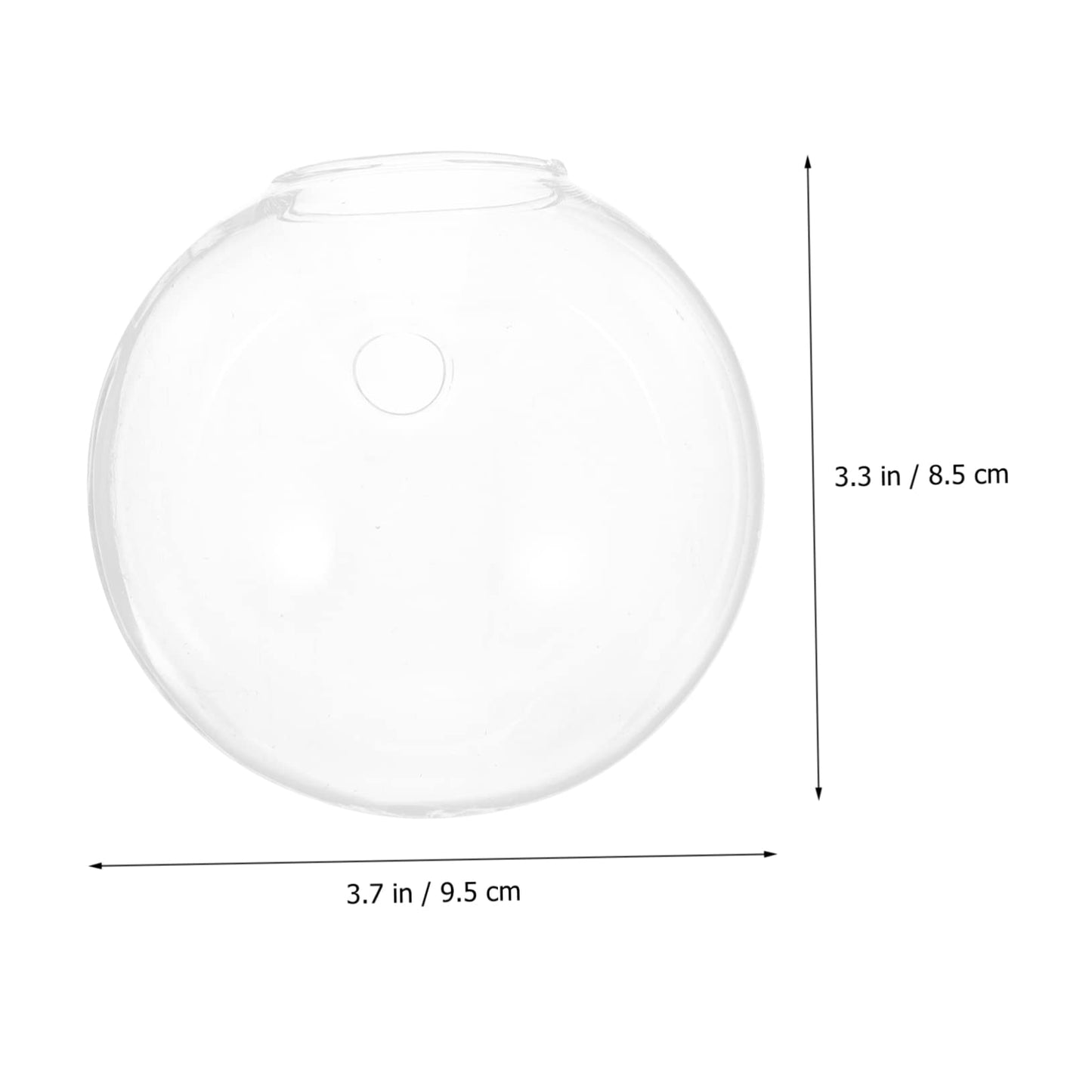 Levemolo 1set Glass Wall Plant Vase Decorative Hanging Vases for Wall-Mounted Plant Terrarium Bud