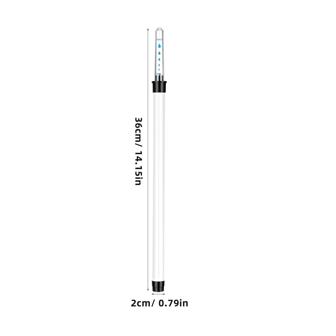 BESPORTBLE 2Pcs Water Level Indicator for Plants, 14-Inch Plant Water Meter Gauge, Visual Watering Reminder Sticks for Indoor Outdoor Potted Plants, Flower Pots and Self Watering Planters