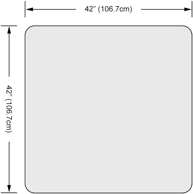 Dulles Glass 42 inch Square Glass Table Top