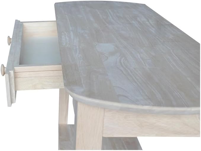 International Concepts Phillips Oval Sofa Table, Unfinished