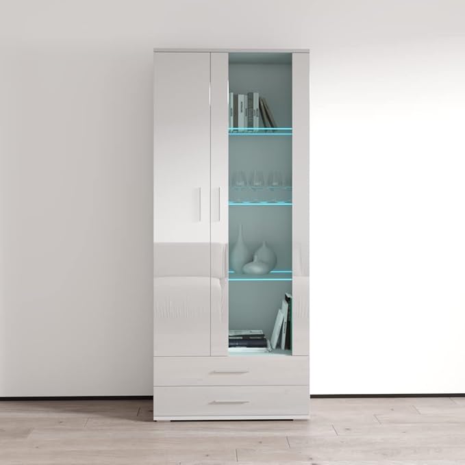 Meble Furniture Soho S6 2D2S Modern Freestanding Bookcase — Customizable
