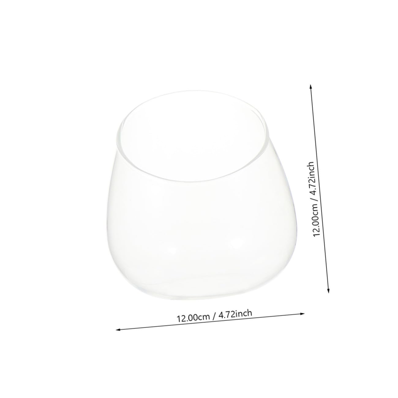 OSALADI 3pcs Slant Cut Glass Bottle Terrarium for Succulent Micro Landscape Display, Eco-Friendly Tabletop Glass Plant Vase for Home Office Décor
