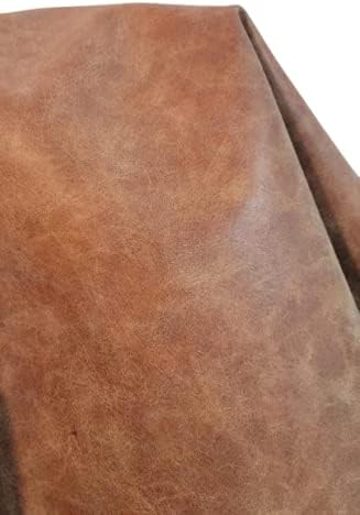 NAT Leathers | Soft Faux Leather Upholstery Fabric by The Yard | Synthetic PU