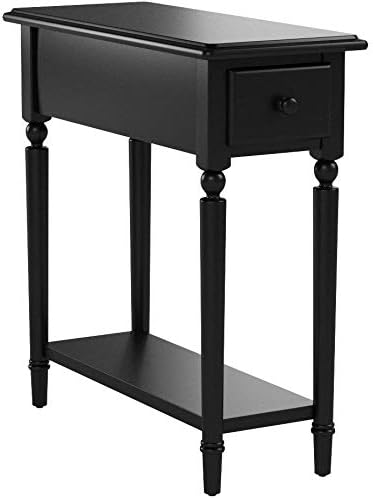 Coastal Solid Wood Narrow End Table