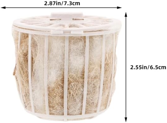 Yardwe 2 Sets Natural Jute Bird Nesting Material for Parakeet Canary Finch Soft Comfortable Bedding 2.87X2.87X2.55 Inches