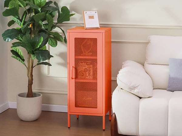 Slim Metal Storage Cabinet