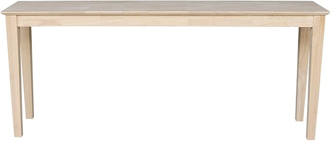International Concepts Shaker Console Sofa Table, 72-Inch Long, Solid Parawood