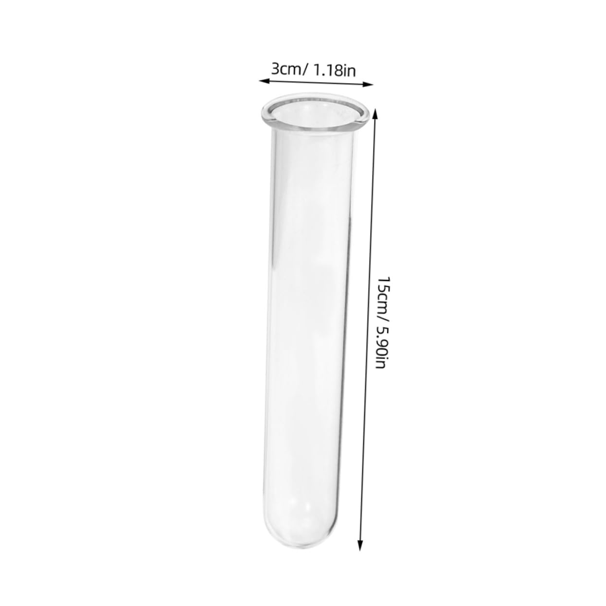 Alipis 5pcs Hydroponic Glass Test Tube Vases for Plant Propagation Transparent Glass Plant Vases for Home and Office Decor Sturdy Wear Floral Water Tubes Multi Use Desk Terrarium