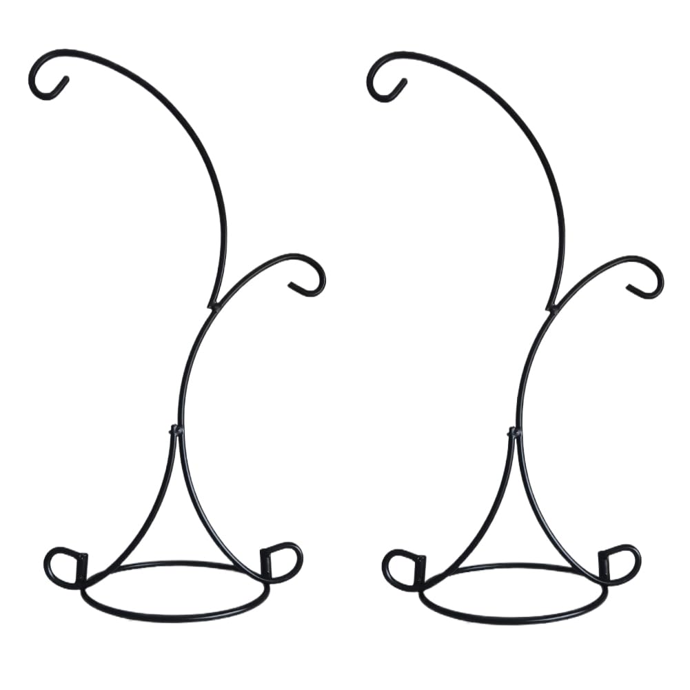 VERSAINSECT isplay Stand, 2 Pack Iron Hanging Stand Rack Holder for Hanging Glass Globe Air Plant Terrarium, Witch Ball and Home Wedding Decoration