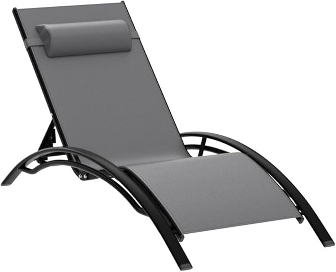 PURPLE LEAF Patio Oversized Chaise Lounge Chair Set