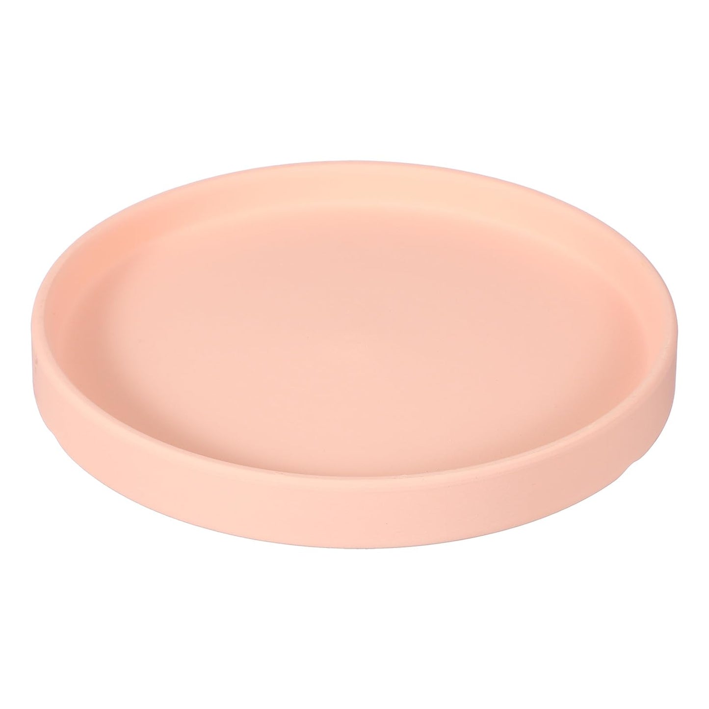 YELARXI 6.7 Inch Ceramic Plant Saucers, Round Flower Planter Water Trays Ceramic Plant Saucer Pot Tray -Fitting for (Outdoor/Indoors/Garden/Planting/Water/Flower/Coffee) Pink
