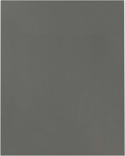 JAM PAPER Custom Printed Semi-Gloss Folders with Round Corner Pockets - Personalized Logo & Text - 12pt C1S - Grey - 100/Pack