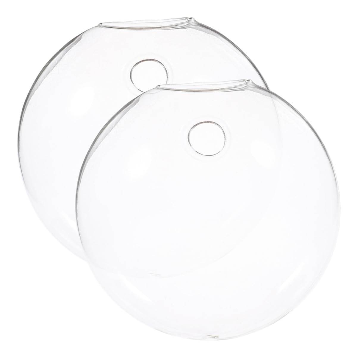 FUNOMOCYA Glass Terrarium Hanging Vase Wall Mounted Hydroponic Vase Glass Plant Holder 2pcs Decorative for Home Décor