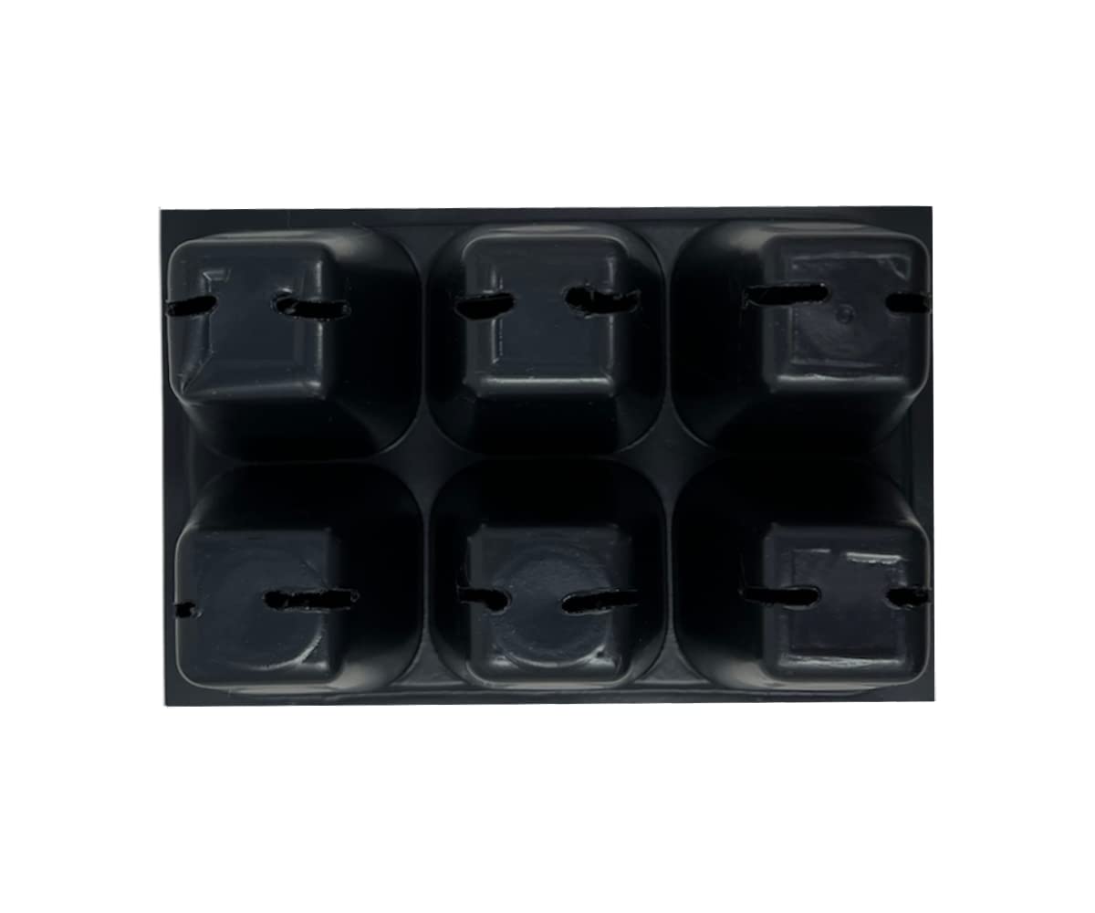 The Hydroponic City Seed Starter Tray, 720 Cells (120 Trays - 6 Cells Per Tray) + Plant Stakes