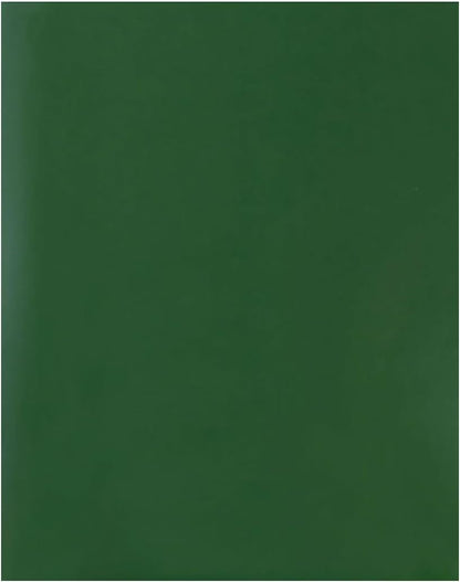 JAM PAPER Custom Printed Semi-Gloss Folders with Round Corner Pockets - Personalized Logo & Text - 12pt C1S - Green - 100/Pack