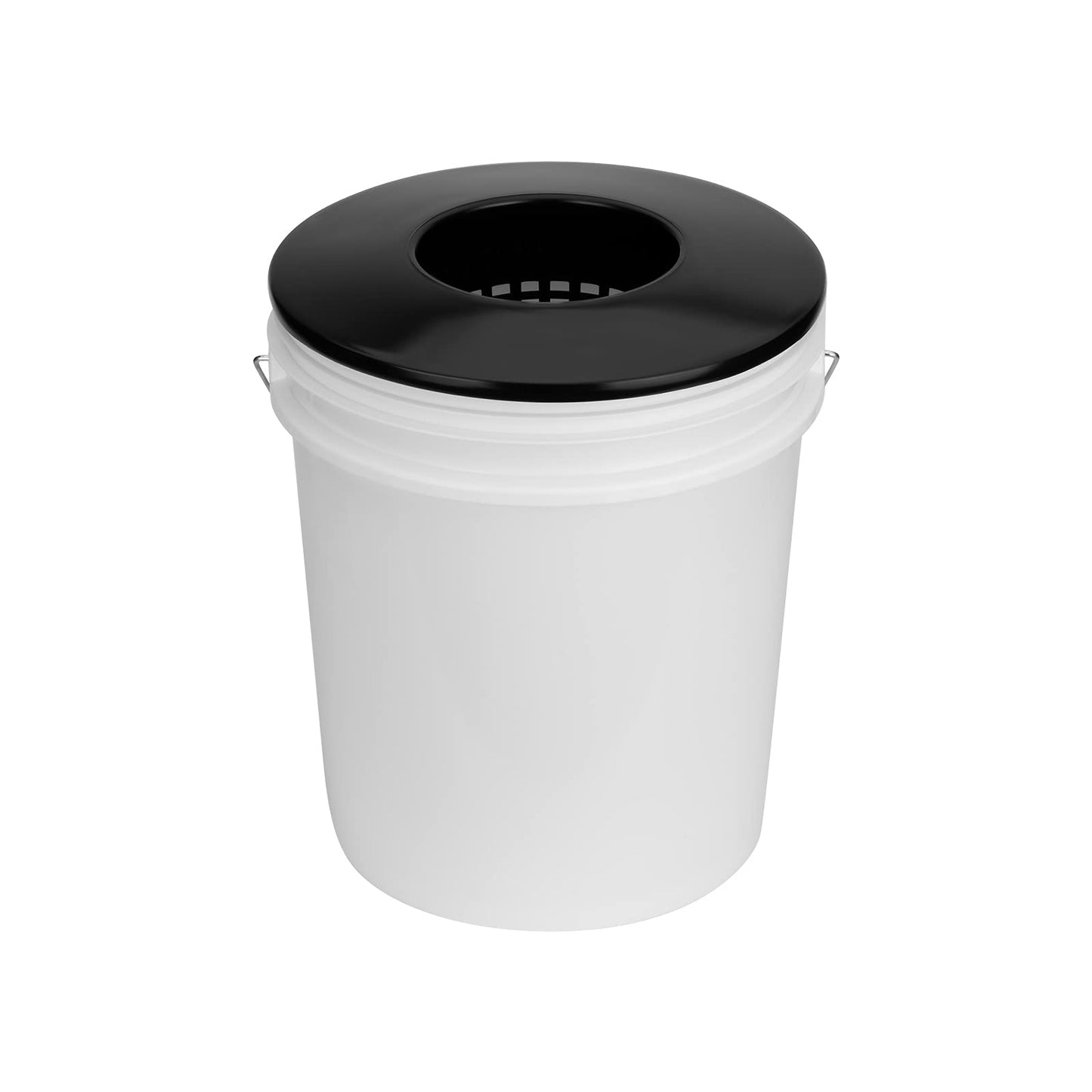 Tectsia Net Pots 6 Inch for 5 Gallon Bucket (6 Pack), Hydroponic BPA-Free DWC Basket Lids