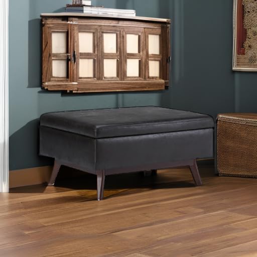 SIMPLIHOME Owen Coffee Table Storage Ottoman