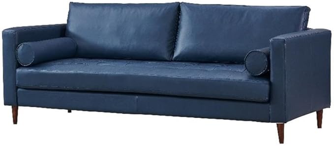 Pemberly Row Eco Leather Sofa, High Density Foam Cushion, Hardwood Frame