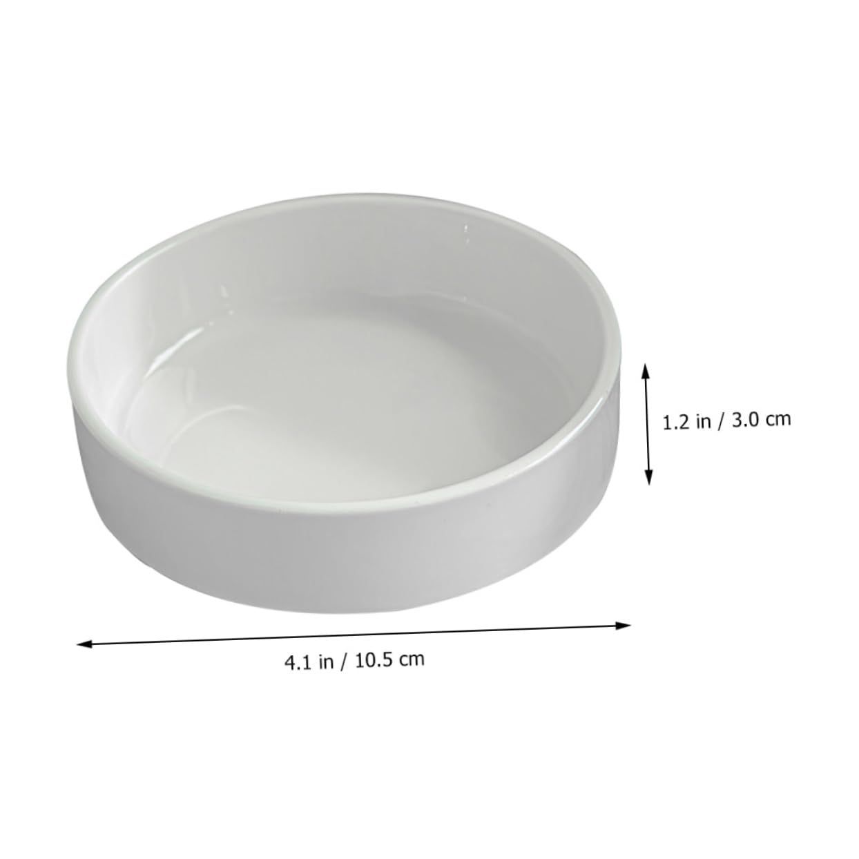 OFFSCH Ceramic Plant Tray for Brazilian Wood Pot 2Pcs - Decorative Saucer for Home and Office Easy to Clean Prevents Water Spillage