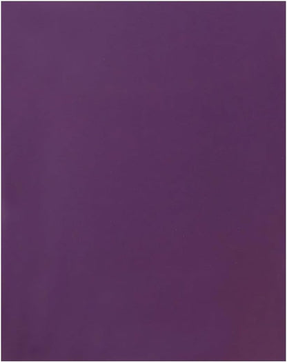 JAM PAPER Custom Printed Semi-Gloss Folders with Round Corner Pockets - Personalized Logo & Text - 12pt C1S - Purple - 100/Pack