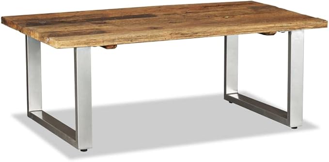 Coffee Table Solid Reclaimed Wood 39.4"x23.6"x15", End Tables, Living Table