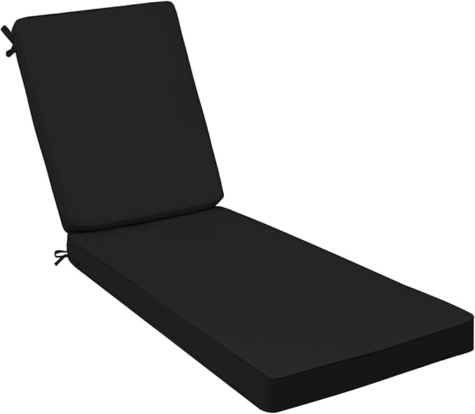 AAAAAcessories Outdoor Chaise Lounge Cushions, Fade-Resistant, Waterproof Patio