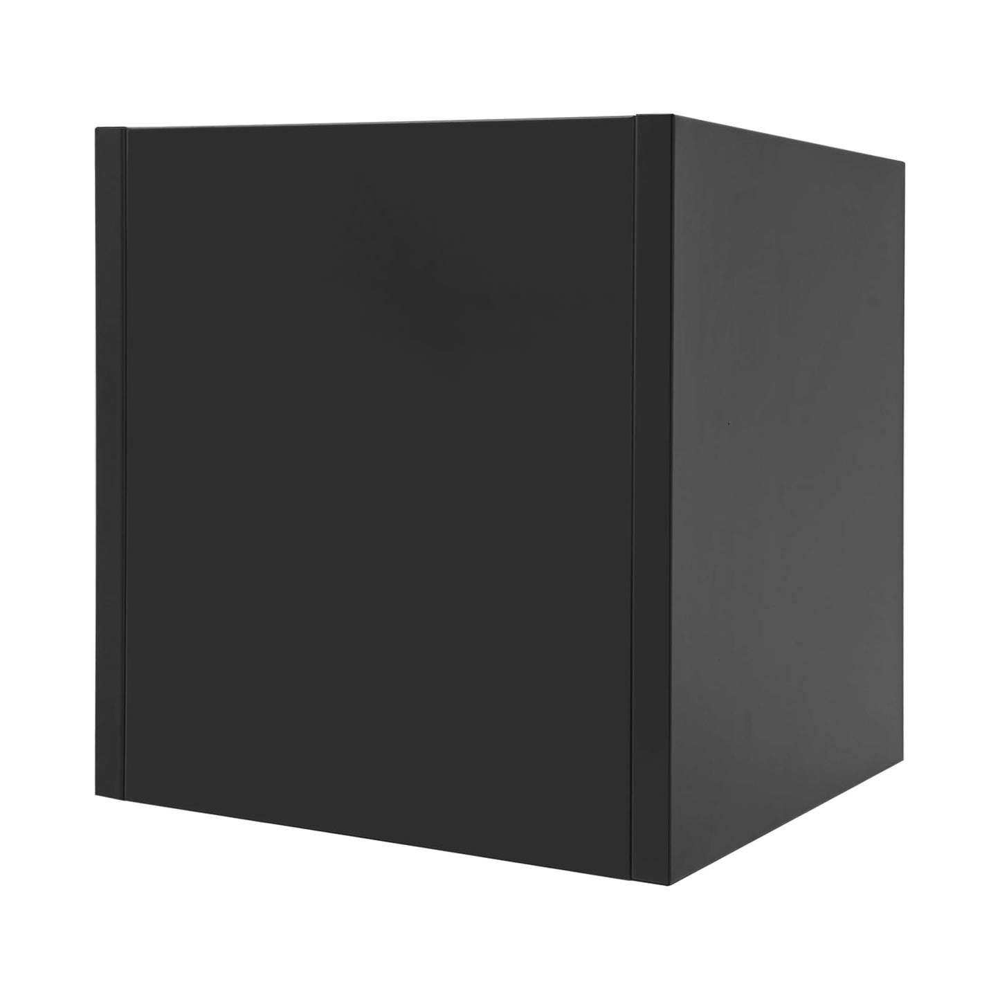 CNCEST Modern Square Steel Planter Box Heavy Duty Galvanized Metal Raised Garden Bed Cube Planter Large Easy Assembly Weather Resistant Indoor Outdoor Patio Balcony Decor (Black, 17inch)