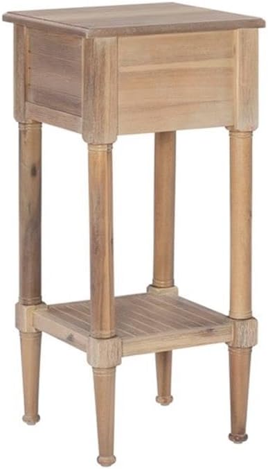 Home Square Wood Accent Starfish Coastal Side Table in Natural