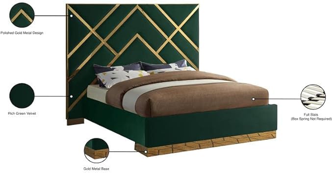 Meridian Furniture VectorGreen-Q Vector Collection Modern | Contemporary Velvet