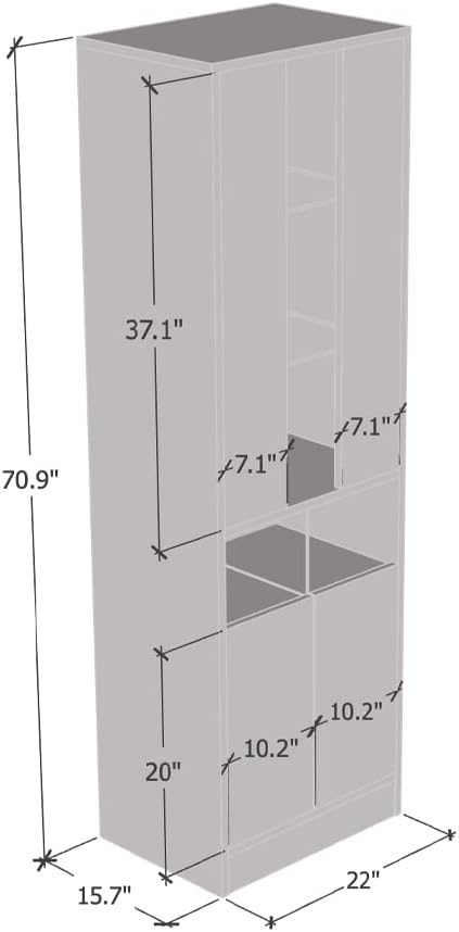 Meble Furniture Disparo 01 Floorstanding Bookcase
