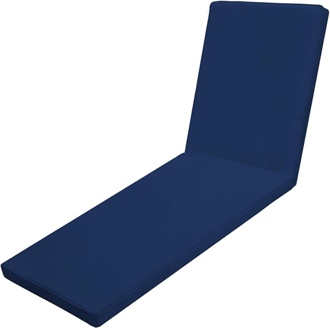 Outdoor Chaise Lounge Cushions for Patio, Waterproof Replacement Seat Cushions