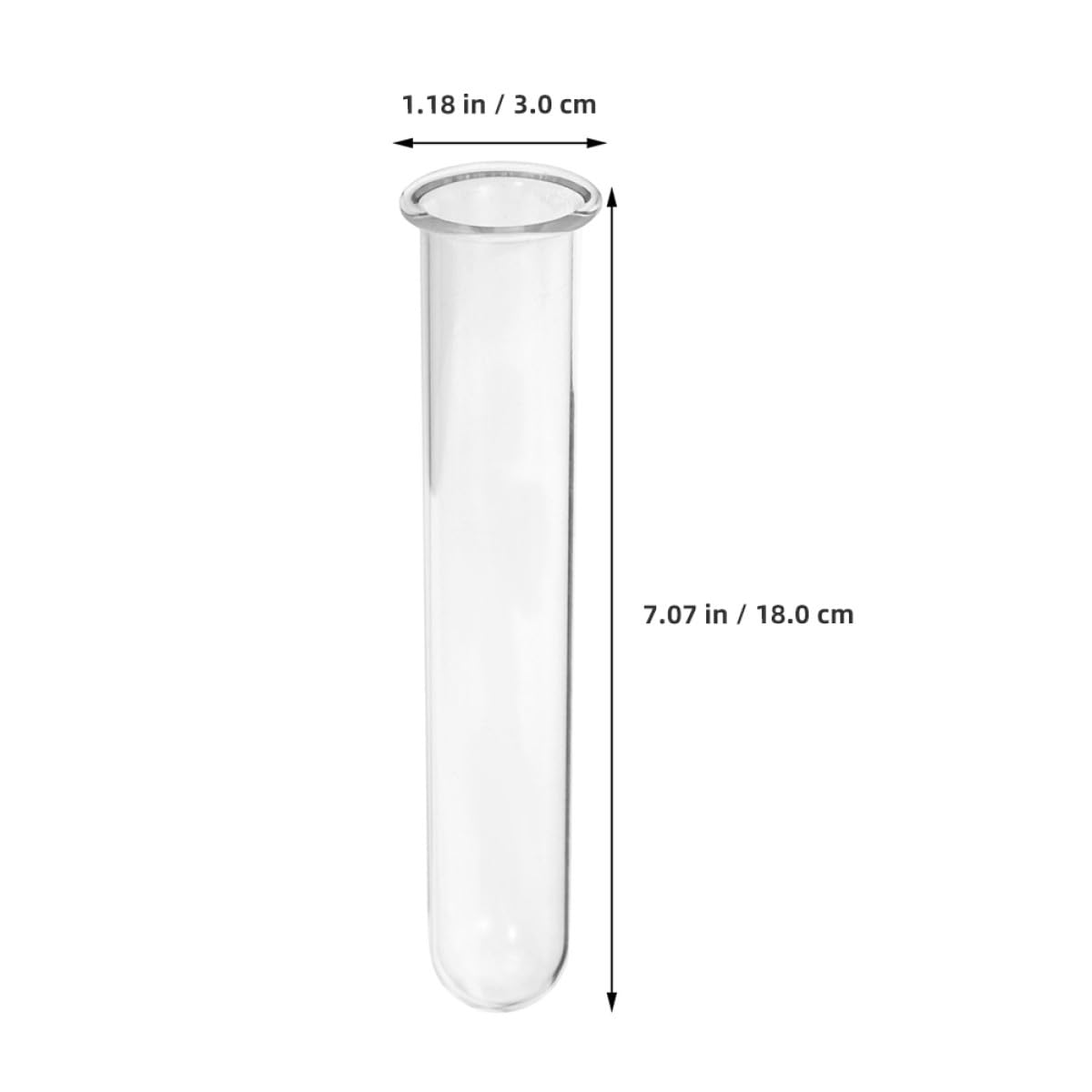COOPHYA 4pcs Glass Test Tube Plant Propagation Vases Hydroponic Flower Holders Decorative Desktop and Wall Terrarium Containers for Home Garden Office