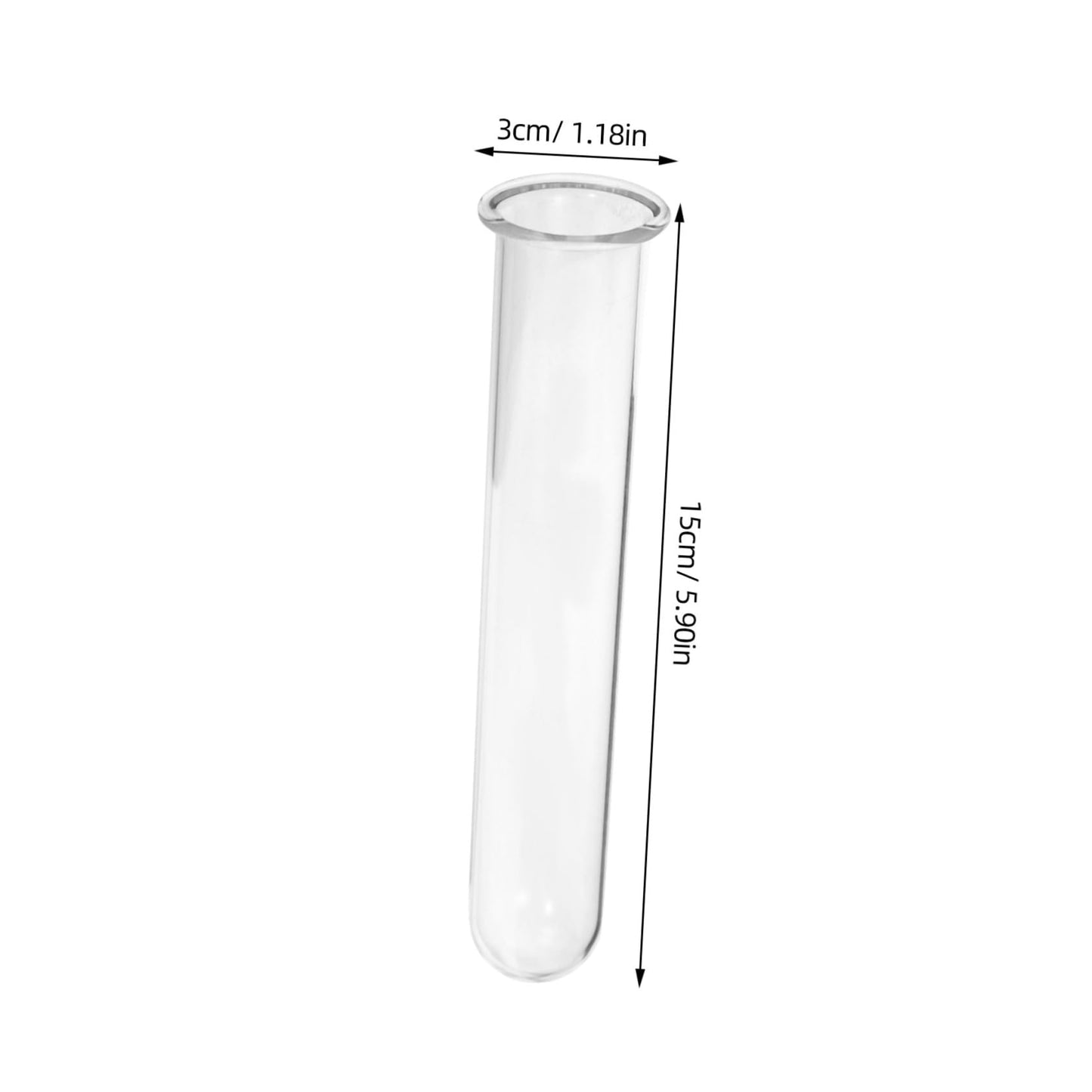 ifundom 4pcs Glass Test Tube Vase Flower Plant Decor for Hydroponic Water Tube Vase Terrarium Decor