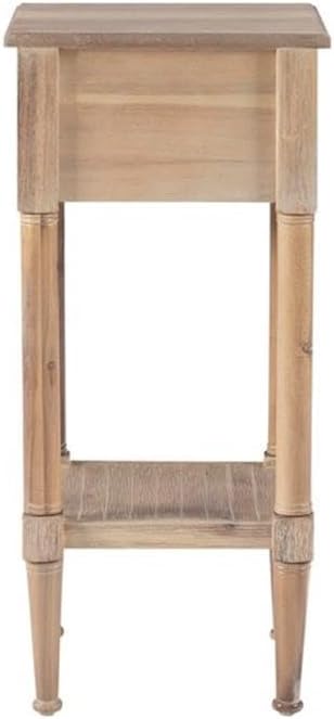 Home Square Wood Accent Starfish Coastal Side Table in Natural
