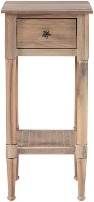 Home Square Wood Accent Starfish Coastal Side Table in Natural