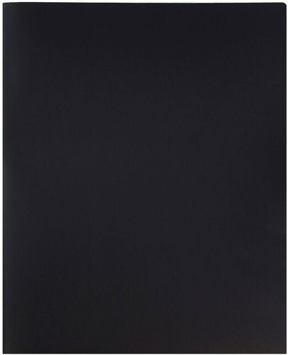 JAM PAPER Plastic 2 Pocket POP Folders - Durable School Folders - Black - 3/Pack