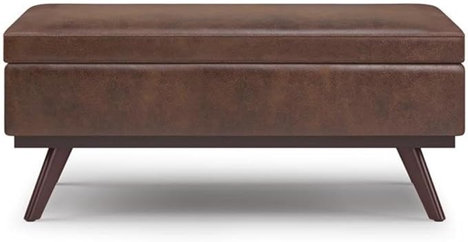 SIMPLIHOME Owen Lift Top Coffee Table Storage Ottoman